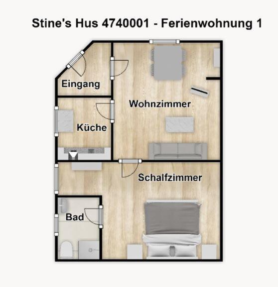 Stine'S Hus Ferienwohnung 1 Borkum Ngoại thất bức ảnh